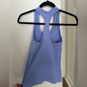 Women's Blue Racerback Tank Top